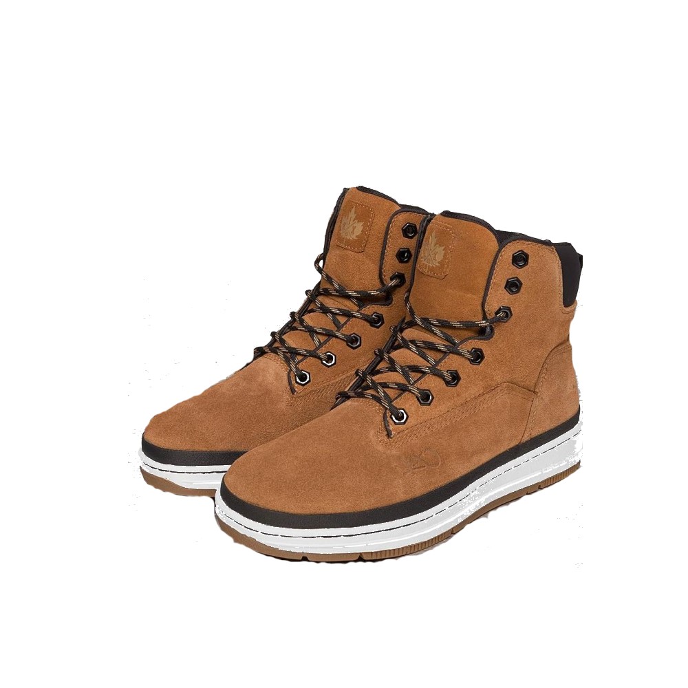 Tênis Bota Botina Masculino Dakar Honey Mel e Preto Hardline N41 - GK-3000  - 1177CL