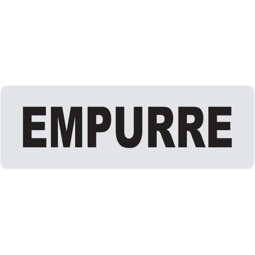 Placa Sinaliza o PVC Empurre 24X6 CM 1274 Lojaclan