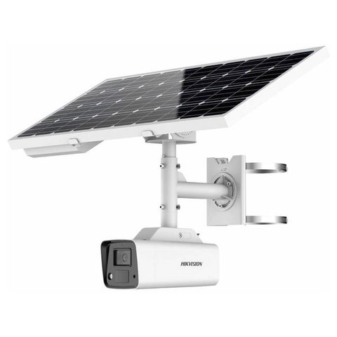 Câmera CFTV IP PoE DS-2XS6A87G1-L/C32S80 Bullet 8.0MP UltraHD 4k IR 30m Lente 2,8 Kit Placa Solar e Suporte Hikvision-SINOP-03