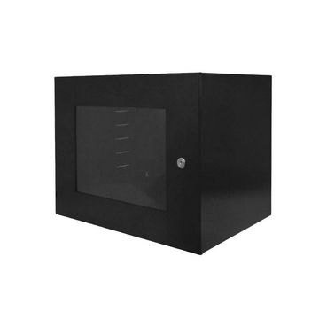 Mini-Rack Parede 7U x 400mm 19POL Preto Economic Fibra Metal - MRE7X400-SINOP-03