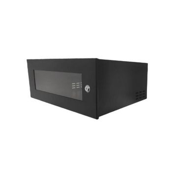 Mini-Rack Parede 3U x 400mm 19POL Preto Economic Fibra Metal - MRE3X400-SINOP-03