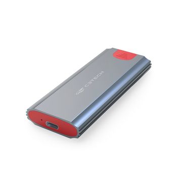 Gaveta Externa Case para SSD M.2 NVME e Sata OTG para Type-C 3.0 Prata F3 - CH-M500SI-SINOP-03