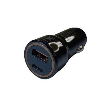 Carregador de Celular Veicular com 2 Portas USB-C/USB-A 60W Preto - X-Cell - XC-V16USB-P-SINOP-03