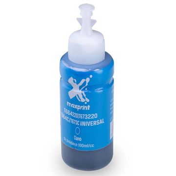 Tinta para Cartucho Epson T664-673 Cyan 100ml Maxprint - 61000017 - Vendido Unitário-SINOP-03