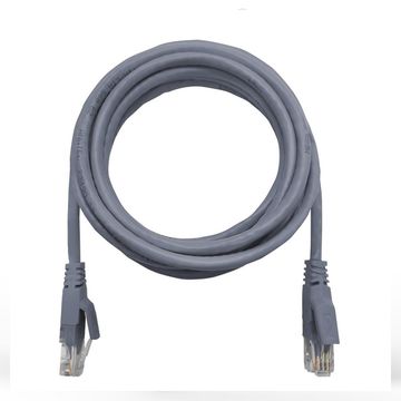 Cabo Patch Cord Cat.6 0,5 Metro Cinza Megatron 938 - 100% Cobre Homologado ANATEL