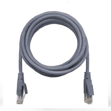 Cabo Patch Cord Cat.6 2,5 Metros Cinza Megatron 940 - 100% Cobre Homologado ANATEL
