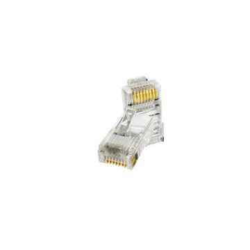 Conector RJ45 Megatron Macho 8x8 Cat5E - 100 Unidades - 902