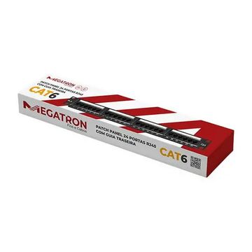 Patch Panel 24 Portas 19 Polegadas Cat.6 Megatron - 917