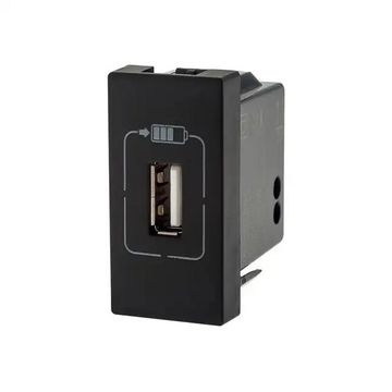 Tomada 1 USB 1.5A Bivolt Módulo Tomada USB Preto Legrand - 615088PT