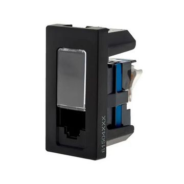 Tomada para RJ45 Cat.6 Lcs² Módulo Embutir Pial Plus+ I Legrand Preto - 615047PT - Autodecapáveis