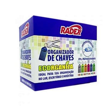 Organizador de Chaves Sortido Radex - Caixa com 120 Chaveiros - 133-SINOP-03