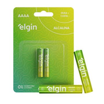 Pilha Alcalina AAAA Elgin - 82424 - Blister com 2 Pilhas-SINOP-03