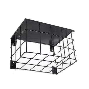 Grade de Proteção para Câmera de Segurança Preta Quadrada Metal Nobre - MT-2003