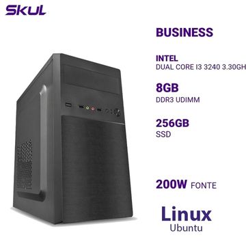 Micro Computador Skul Business B300 Core i3 3240 Memória 8 GB SSD 256GB Linux - sem Monitor 265948