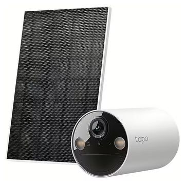 Câmera CFTV Wi-Fi Tp-Link Externa TAPO C410 KIT Tapo 2K 3MP Áudio e Slot para microSD - Compatível com Google assistant e Alexa - Kit com Painel Solar