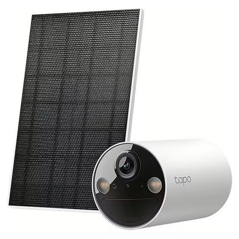 Câmera CFTV Wi-Fi Tp-Link Externa TAPO C410 KIT Tapo 2K 3MP Áudio e Slot para microSD - Compatível com Google assistant e Alexa - Kit com Painel Solar