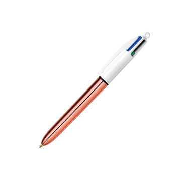 Caneta Esferográfica 1.0mm Média Retrátil 4 Cores em 1 - Rose Gold - Bic - Unitário - 606324