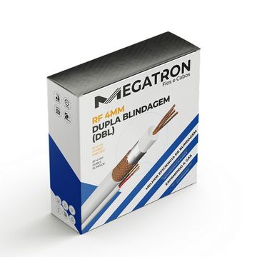 Cabo Coaxial RF 4.0mm 75 OHMS com Bipolar Blindado Megatron - 1615 - Rolo com 100 Metros-SINOP-03
