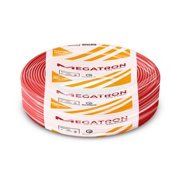 Cabo de Energia Flexível 750 Volts 1,50mm Vermelho Megatron - 7442 - Rolo com 100 Metros