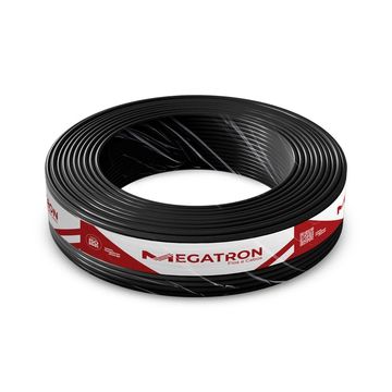 Cabo de Energia Flexível PP 2x1,50mm 500 Volts Preto Megatron - 9062 - Rolo com 100 Metros