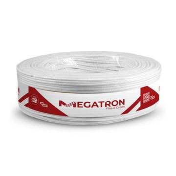 Cabo de Energia Flexível Paralelo Torcido 300 Volts 2x0,75mm Branco Megatron - 8522 - Rolo com 100 Metros-SINOP-03