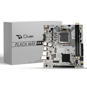 Placa Mãe Duex DXH81ZG H81 Box para Intel LGA 1150 Memória DDR3 Som Video e Rede - Branco