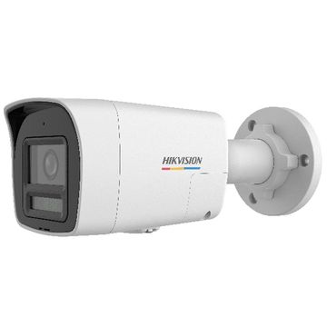 Câmera CFTV IP PoE DS-2CD1047G2H-LIUF/SRB Bullet 4.0 MP ColorVu 30m 2,8 mm Microfone Embutido Alarme Strobo Hikvision