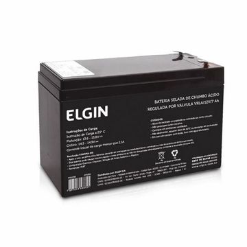 Bateria Selada para Alarmes e No-Breaks 7,0 Ah 12 Volts Elgin - 82293 - 141526