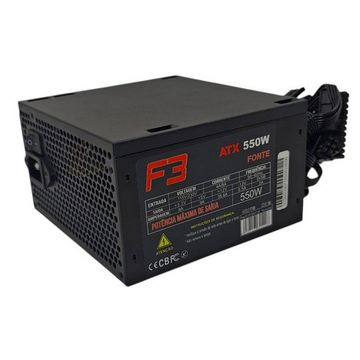 Fonte para Micro Computador	ATX 550W F3 FT-550 com Cabo de Força - 1606