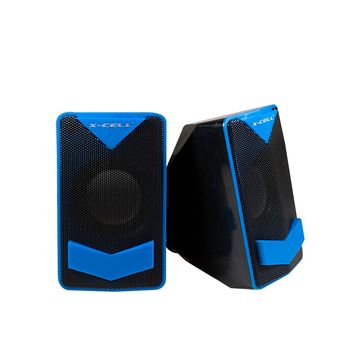 Caixa de Som X-Cell 2.0 Canais 6W RMS Azul USB - XC-CM-08