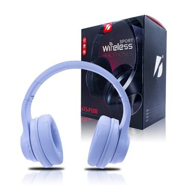 Fone de Ouvido Headset Bluetooth 5.0 com Microfone Azul X-cell - KTS-P108