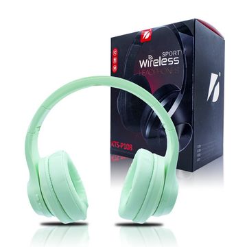 Fone de Ouvido Headset Bluetooth 5.0 com Microfone Verde X-cell - KTS-P108