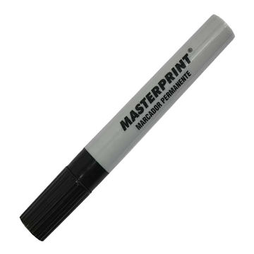 Caneta Marcador Permanente 4,5mm Caixa com 12 Unidades Preto - Masterprint - MP615
