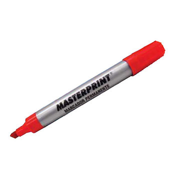 Caneta Marcador Permanente 4,5mm Caixa com 12 Unidade Vermelho - Masterprint - MP615