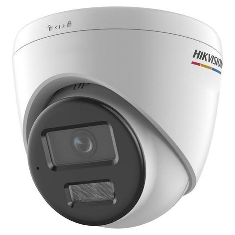 Câmera CFTV IP PoE DS-2CD1347G2H-LIUF/SRB Dome 4.0MP ColorVu 30m 2,8 mm com Microfone Embutido Hikvision