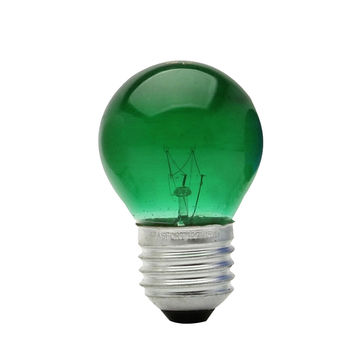 Lâmpada Bolinha 15 Watts E27 127 Volts BG-45 Verde Vendido Unitário - Brasfort 8484-SINOP-03