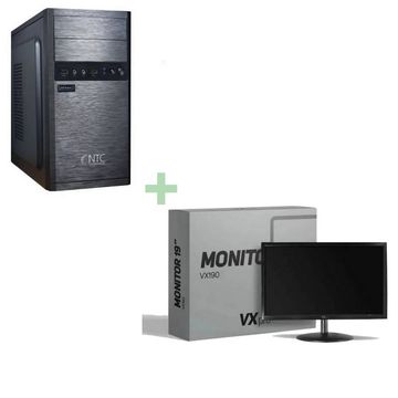 Kit Micro Computador NTC Select 1034 AR Core i5 10400 Memória 8 GB SSD 256 GB M2 com Monitor de 19 Polegadas Duex / VxPro