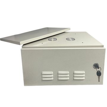 Rack Outdoor Aço 8U 8x300mm Bege Fibra Metal - RO8300