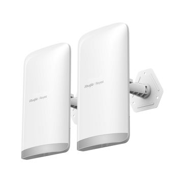 Rádio CPE 5 KM 5,0Ghz 15dBi com Antena Integrado PoE Ruijie I Reyee - RG-EST350 V2 - com Fonte - Vendido o Par