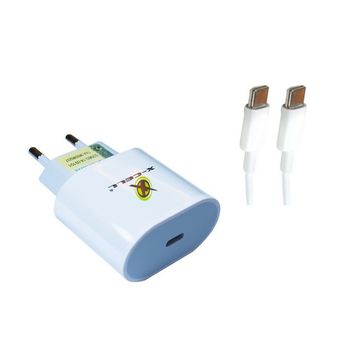 Carregador de Celular Parede com 1 Porta Type-C 5.0A 30W Ultra Rápido Bivolt Branco com Cabo Type-C - X-Cell - XC-UR28-SINOP-03