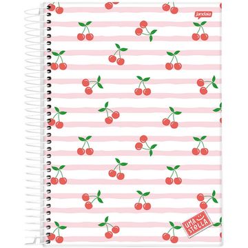 Caderno Universitário Capa Dura Espiral 15 Matérias 240 Fls 200x275 Uma Stella Cereja - Unitário - Jandaia - 68793-88