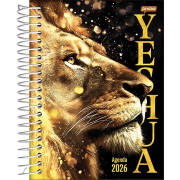 Caderno Universitário Capa Dura Espiral 1 Matéria 80 Fls 200x275 Believe Leão - Unitário - Jandaia - 69046-26
