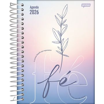 Caderno Universitário Capa Dura Espiral 1 Matéria 80 Fls 200x275 Believe Fé - Unitário - Jandaia - 69046-26