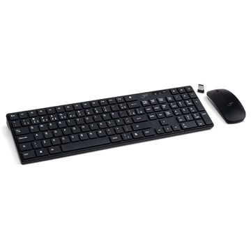 Kit Teclado + Mouse sem Fio Get Preto - COMPACT - 72219
