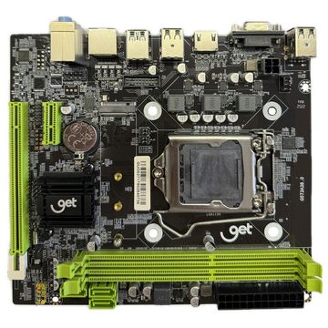 Placa Mãe Get GT H81 M2 Bulk para Intel LGA 1150 Memória DDR3 Som Video e Rede