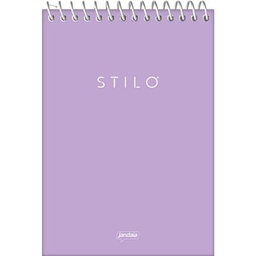 Caderno Universitário Capa Dura Espiral Topo 1 Matéria 80 Fls 200x275 para canhotos Stilo Roxo - Unitário - Jandaia - 78472-77