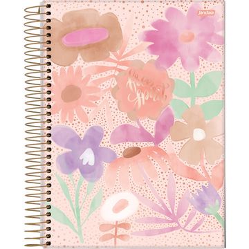 Caderno Universitário Capa Dura Espiral 1 Matéria 80 Fls 200x275 La Creme Spirit - Unitário - Jandaia - 69016-26