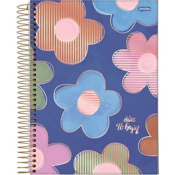 Caderno Universitário Capa Dura Espiral 10 Matérias 160 Fls 200x275 La Creme Free Dare To Begin - Vendido Unitário - Jandaia - 66660-20