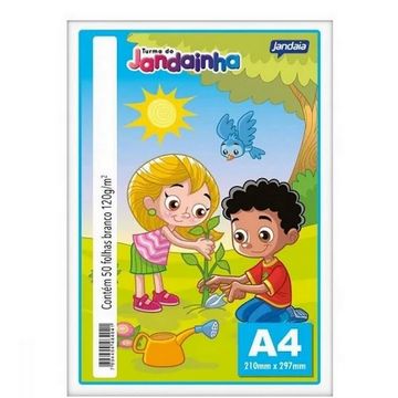 Papel A4 Branco Jandainha 120gr Resma com 50 Folhas - 55252A