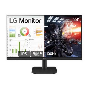 Monitor Gamer LG Tela 24 LED IPS 100Hz 5ms Full HD Preto 2 HDMI - 24MS500-B - Avaria Caixa com Pequeno Rasgo